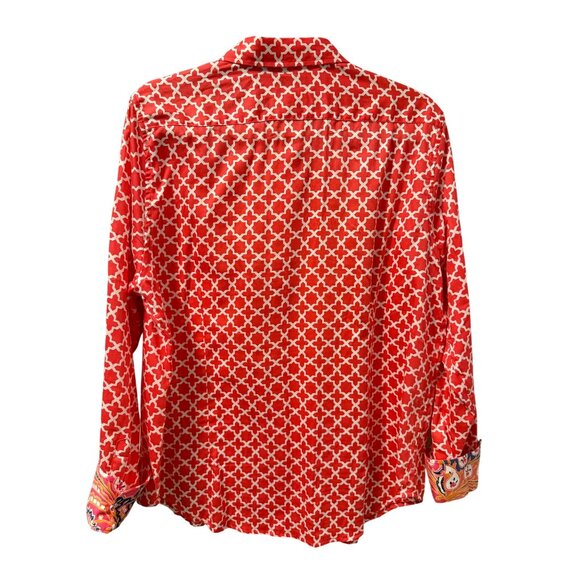 Ruby Rd. Wrinkle Resistant Button-Up Shirt Size 16 100% Cotton multi white blous - Picture 9 of 12